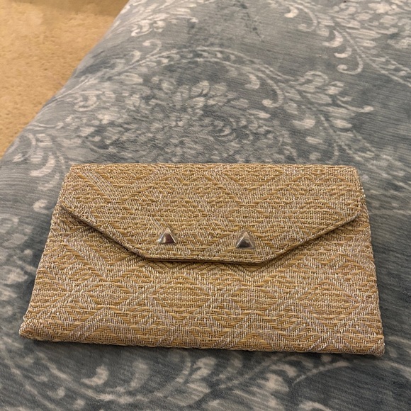 Stella & Dot Gold and Silver Textured Clutch - Picture 5 of 7